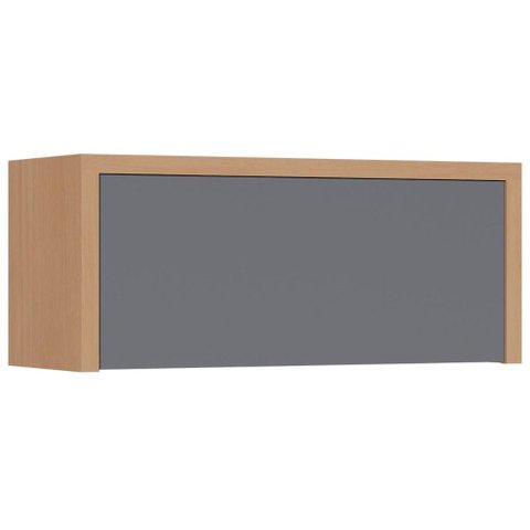 Armário Aéreo Cozinha Condessa 1 Porta 80cm Titânio Nesher