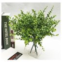 Ver imagem 2 de Kit 10 Galhos Folhagem Eucalipto Capim Verde 35cm Realista