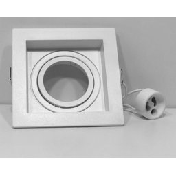 Spot de Embutir Ar111 Quadrado Orientável Bco Face Recuada Moon 1061059 - 3
