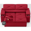 Ver imagem 5 de Sofá com Porta Copos Retrátil e Reclinável Pop 1,54m Velosuede Vermelho - Netsofas