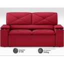 Ver imagem 4 de Sofá com Porta Copos Retrátil e Reclinável Pop 1,54m Velosuede Vermelho - Netsofas