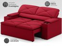 Ver imagem 3 de Sofá com Porta Copos Retrátil e Reclinável Pop 1,54m Velosuede Vermelho - Netsofas