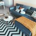 Ver imagem 4 de Manta Peseira de Tricot Solteiro/sofá 0,60x1,50m, Cor Mostarda - Magma Cotton