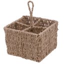 Ver imagem 1 de Porta Talher Quadrado Natural Rattan 18 Cm - Mimo Style - Yk1503