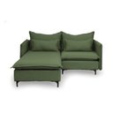 Ver imagem 3 de Sofá Modular 2 Lugares com Chaise e Pé Metal Sôma CabeCasa MadeiraOriginals