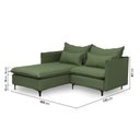 Ver imagem 5 de Sofá Modular 2 Lugares com Chaise e Pé Metal Sôma CabeCasa MadeiraOriginals