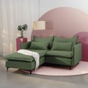 Ver imagem 1 de Sofá Modular 2 Lugares com Chaise e Pé Metal Sôma CabeCasa MadeiraOriginals