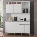 Ver imagem 6 de Kit Cozinha Compacta Alice 130cm com 6 Portas e 1 Gaveta Branco - Desk Design