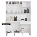 Ver imagem 5 de Kit Cozinha Compacta Alice 130cm com 6 Portas e 1 Gaveta Branco - Desk Design