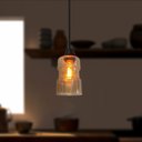 Ver imagem 3 de Luminária Pendente Vidro Tubo - Âmbar - 127/220v