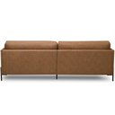 Ver imagem 2 de Sofá 3 Lugares para Sala de Estar Living Industrial 240cm Amábile L06 Couro Camel - Lyam Decor
