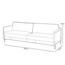 Ver imagem 4 de Sofá 3 Lugares para Sala de Estar Living Industrial 240cm Amábile L06 Couro Camel - Lyam Decor