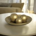Ver imagem 6 de Centro de Mesa com Esferas para Decoração de Sala Bacia Dourada
