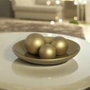 Ver imagem 2 de Centro de Mesa com Esferas para Decoração de Sala Bacia Dourada