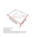 Ver imagem 4 de Cuba Gourmet Pia Aço Inox 304 Cozinha Profissional 40x40cm Cozix