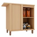 Ver imagem 4 de Balcão para Cozinha 100% MDF Canto Reto 95 cm 1 Porta Lótus Carvalho/Verde