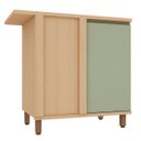 Ver imagem 1 de Balcão para Cozinha 100% MDF Canto Reto 95 cm 1 Porta Lótus Carvalho/Verde
