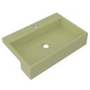 Ver imagem 1 de Cuba Pia Semi Encaixe para Banheiro Retangular 54cm XRT C08 Verde Acqua - Mpozenato