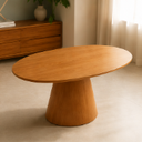 Ver imagem 3 de Mesa de Jantar Oval 120x80cm - Freijó