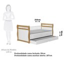 Ver imagem 6 de Bicama Infantil 100% MDF Vicky Espresso Móveis Branco/Brilho/Amêndoa