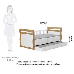Bicama Infantil 100% MDF Vicky Espresso Móveis  - 6