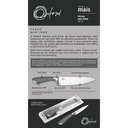 Faca para Pão em Aço Inox 33cm Cool Grey Oxford - 2