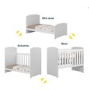 Ver imagem 2 de Berço Multifuncional 3x1- Berço/cama/sofa + Mosquiteiro 100% Mdf- Carinho - Tigus Baby