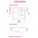Ver imagem 3 de Cuba de Sobrepor Quadrada com Encaixe para Torneira Conect Qd320 Compace