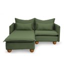 Ver imagem 3 de Sofá Modular 2 Lugares com Chaise e Pé Bolinha Sôma CabeCasa MadeiraOriginals