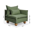 Ver imagem 7 de Sofá Modular 2 Lugares com Chaise e Pé Bolinha Sôma CabeCasa MadeiraOriginals