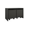Mesa Organizadora de Brinquedos com 2 Baús 100% Mdf Plancasa:preto Tx - 3