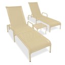 Ver imagem 1 de Kit 2 Espreguiçadeiras Catar + Mesa para Jardim e Piscina - Fendi