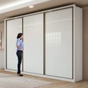 Ver imagem 7 de Kit Quarto Casal 2 Peças com Guarda-Roupa Spazio e Cômoda Urban Branco