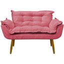 Ver imagem 7 de Namoradeira Decorativa Confortável para Sala Recepção Consultório  Manicure Alice Suede