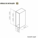 Ver imagem 5 de Coluna Deslizante Masutti Alta 152cm 4 Bandejas Ajustáveis Gaveteiro Organizador Cozinha Cinza