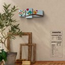 Ver imagem 1 de Passarinhos apaixonados - Quadro ou placa decorativa com 3 peças - 15mm - Quadro decorativo (Borda I