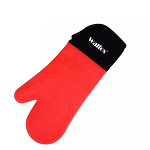 Luva de Silicone Resistente Ao Calor Walfos para Forno e Churrasco Elashopp Vermelho