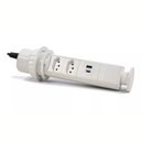 Ver imagem 1 de Torre Totem 2 Tomadas 1 Usb + 1 Usb-c Turbo Charger Qtmov Branco