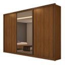 Ver imagem 4 de Quarto de Casal Completo com Guarda-Roupa, Cama, Cômoda e 2 Mesa de Cabeceiras Spazio Móveis Lopas