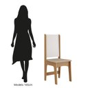 Ver imagem 6 de Conjunto Sala de Jantar com 6 Cadeiras Luana Yescasa Marrom/Mel/Off White
