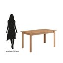 Ver imagem 5 de Conjunto Sala de Jantar com 6 Cadeiras Luana Yescasa Marrom/Mel/Off White