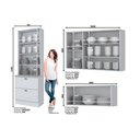 Ver imagem 3 de Cozinha Modulada Henn Americana 3 Peças (2 Armários + 1 Paneleiro) CPT11 Branco