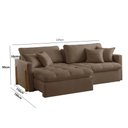 Ver imagem 2 de Sofá Cama Lisboa Retrátil e Reclinável 220cm Braço 10cm Meu Sofá Online