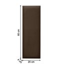 Ver imagem 2 de Kit 7 Cabeceiras Painel Modular Cama Box Casal Veludo Marrom Madelina Decor