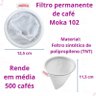 Kit 2 Coador Filtro Moka Permanente e Porta Filtro com Funil - 102 - 3