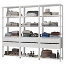 Ver imagem 3 de Guarda-roupa Closet Modulado 6 Gavetas 210 Cm Valencia Madesa