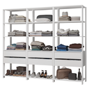 Ver imagem 3 de Guarda-Roupa Closet Modulado 6 Gavetas 210 cm Valencia Madesa