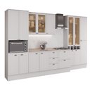 Ver imagem 5 de Cozinha Milla Lara 15 Portas 5 Gavetas MDF 360cm Branca Móveis Carraro