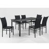 Conjunto Sala de Jantar Mesa Tampo MDP 160cmx90cm 6 Cadeiras Liana Espresso Móveis - 2