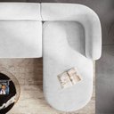 Ver imagem 7 de Sofá Modular Celinne Luxuoso Sala de Estar Decoração Luxo 265cm Suede Branco